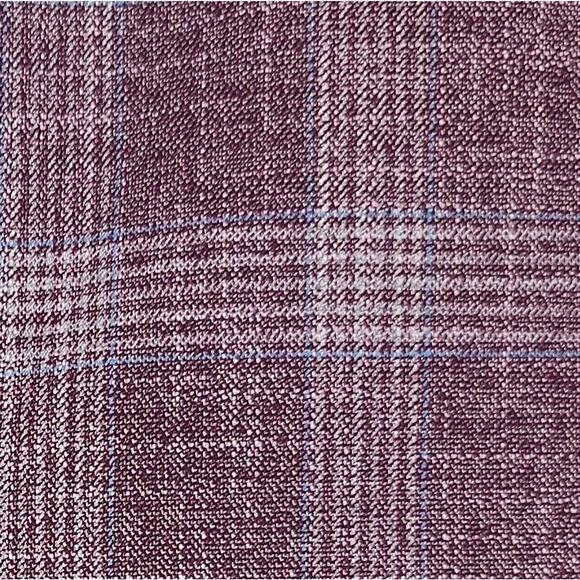 Michael Kors Men's Classic-Fit Stretch Sport Coat Burgundy Blue Plaid 40R NWT - Picture 7 of 7